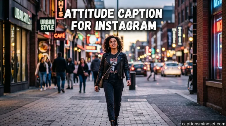 Attitude Caption for Instagram