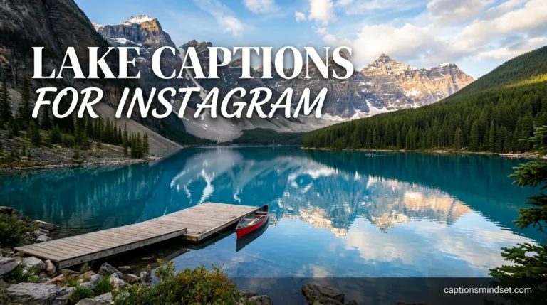 Lake Captions for Instagram