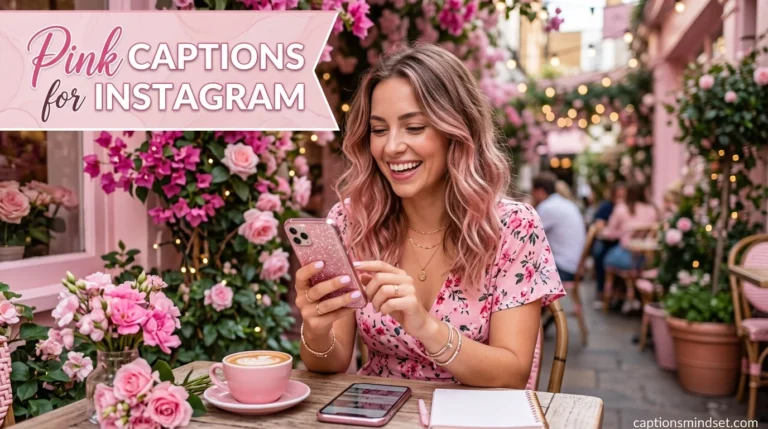 Pink Captions for Instagram