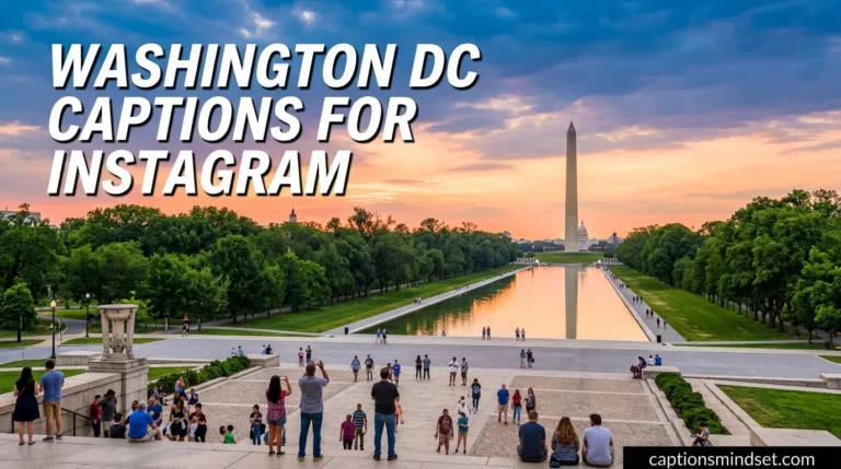 Washington DC Captions for Instagram