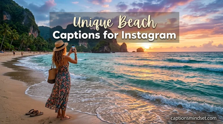 Unique Beach Captions for Instagram