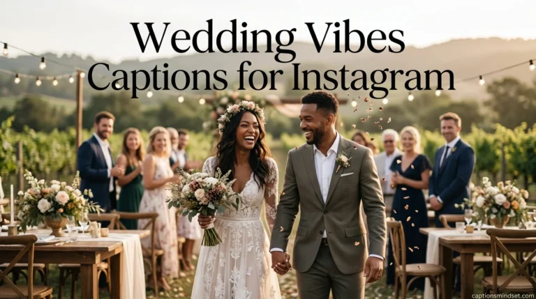Wedding Vibes Captions for Instagram