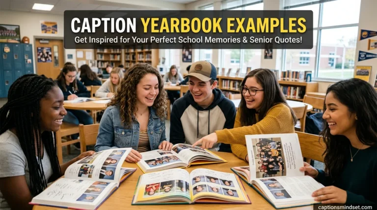 Caption Yearbook Examples