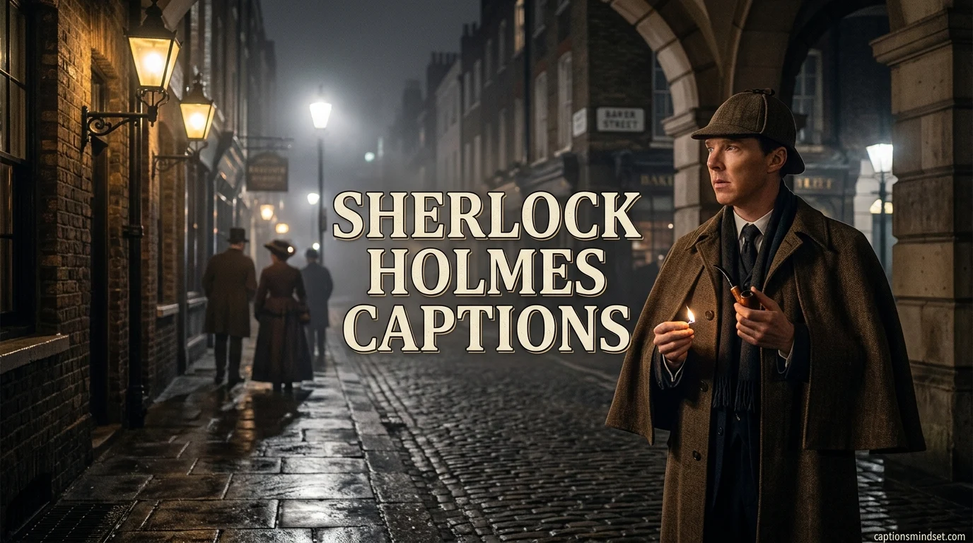 221+ Sherlock Holmes Captions: Best Ways to Master the Art of Deductive Wit for Social Media